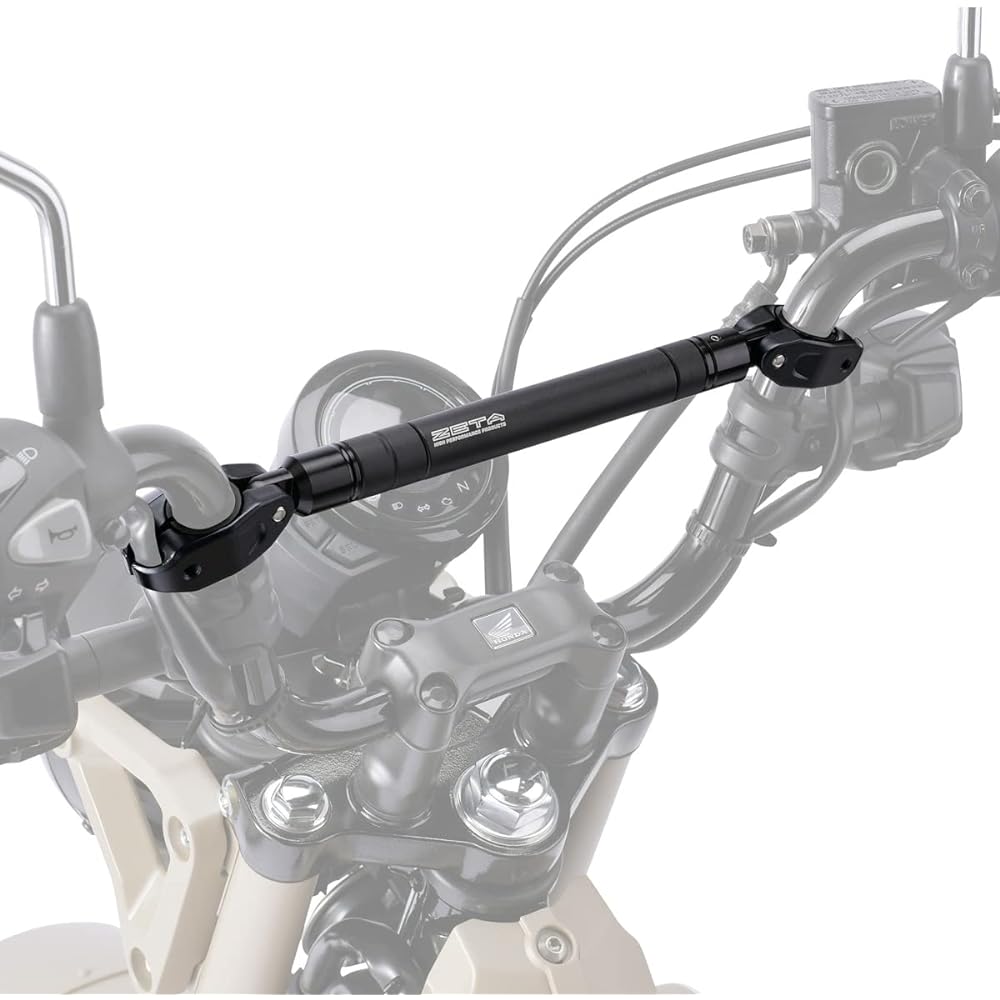 ZETA RACING ZE60-1000 Adjustable Mounting Bar Handle Brace Type Black