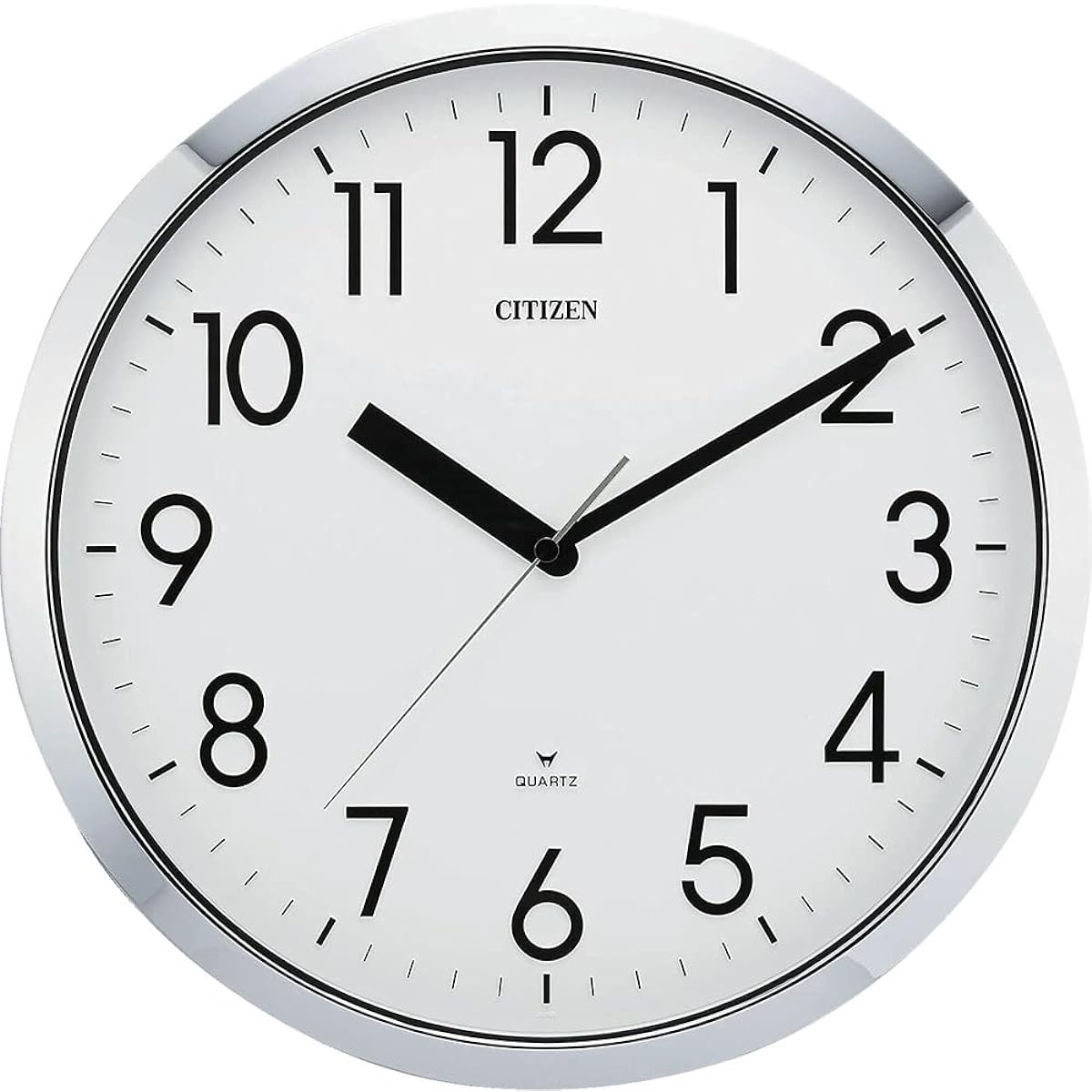RHYTHM Wall Clock Office Indoor Splashproof Dustproof Silver Φ32x3.9cm Office Supplies Factory Office Spacey M522 Citizen CITIZEN 4MG522-050