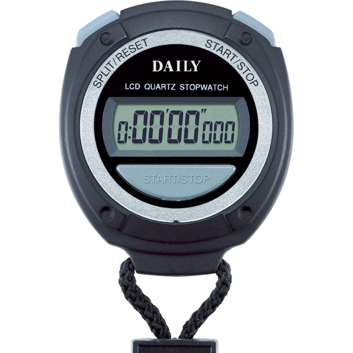 RHYTHM DAILY Stopwatch Black