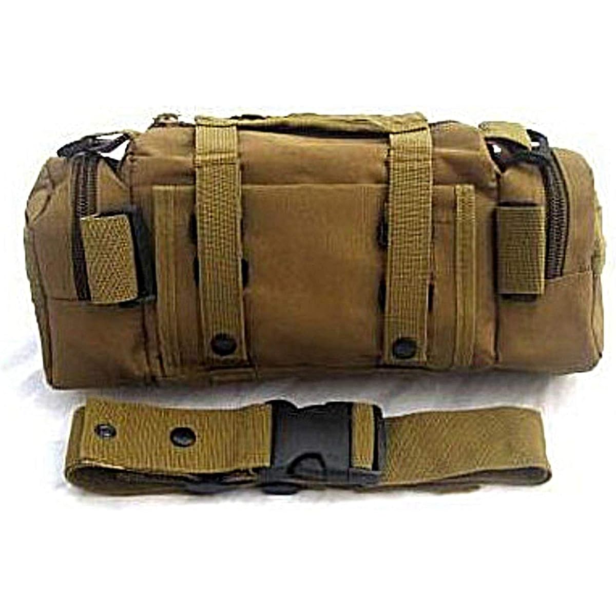 [Spring Swallow] Multifunctional Belt Included 3-Way Bag Molle Pouch Body Bag Shoulder Bag Durable Canvas Water Repellent Waist Bag Crossbody Bag