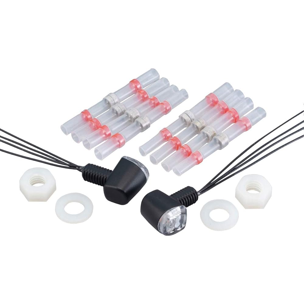 Kijima Motorcycle LED Combination Lamp Nano Type Black Body/Clear Lens Turn Signal Lamp Tail Lamp Brake Lamp 219-5180