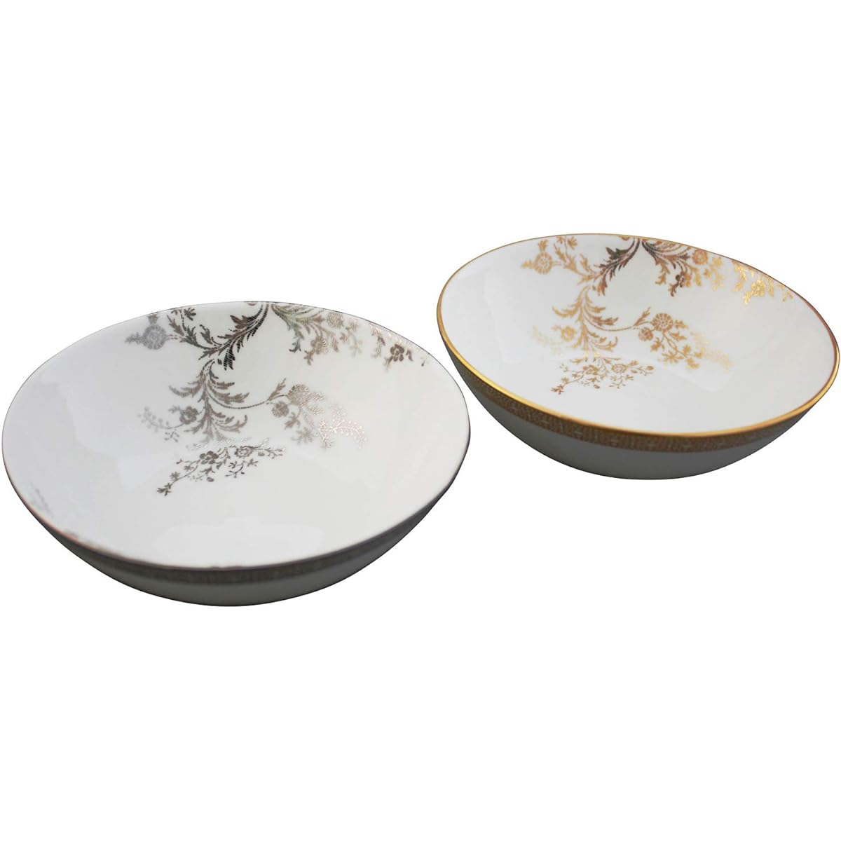 [Regular Imported Product] Wedgwood Vera Wang Vera Lace Platinum/Gold Multi Saucer Pair Wedding Gift Present 1053581