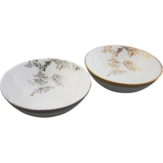 [Regular Imported Product] Wedgwood Vera Wang Vera Lace Platinum/Gold Multi Saucer Pair Wedding Gift Present 1053581