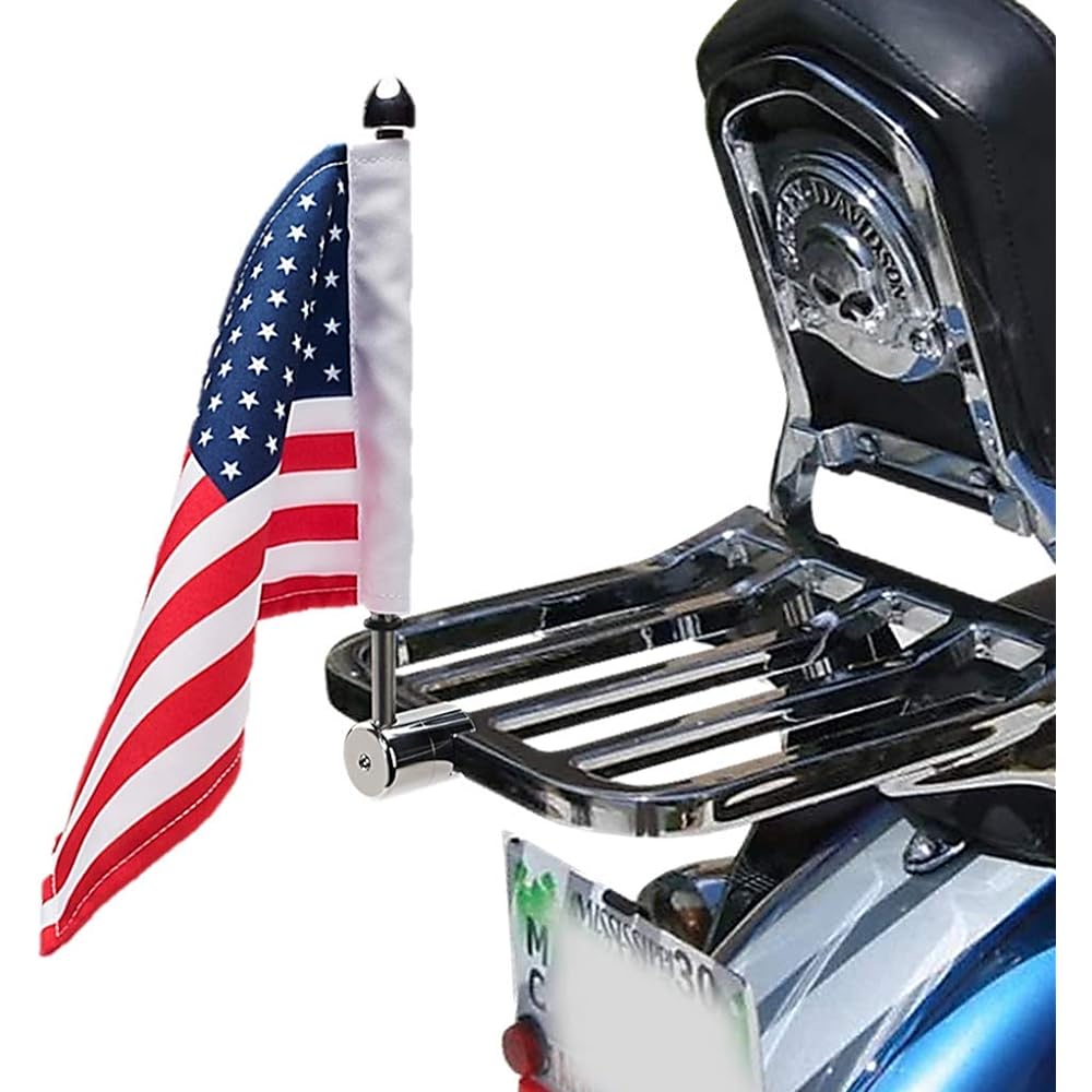 Pro Pad Square Rack Flag Mount 6 X 9 Harley Softail XL Dyna