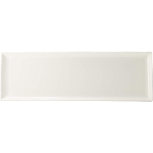 NARUMI Plate Dish Esprit White 48cm Long Angle Microwave Warmable 50180-9557