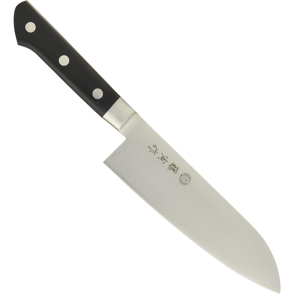 Made by Fujitora Santoku 170mm Made in Japan Cobalt alloy steel Double-edged All-purpose knife that can be used for a wide range of meat, fish, and vegetables DP Cobalt alloy steel split with base FU-503