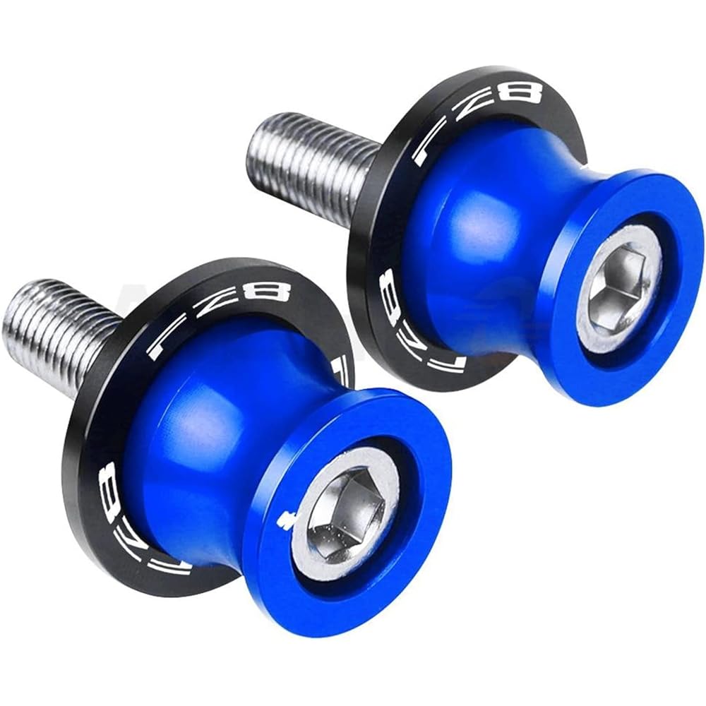 Motorcycle Swing Arm Bobbin Spool Motorcycle 6MM CNC Swing Arm Slider Spool Stand Screw For YA-MA-HA FZ8 FZ-8 FZ8N FZ8S FZ8-N FZ8-S FAZER 8 FAZER800 2010-2021 2020 (Color : Blue)