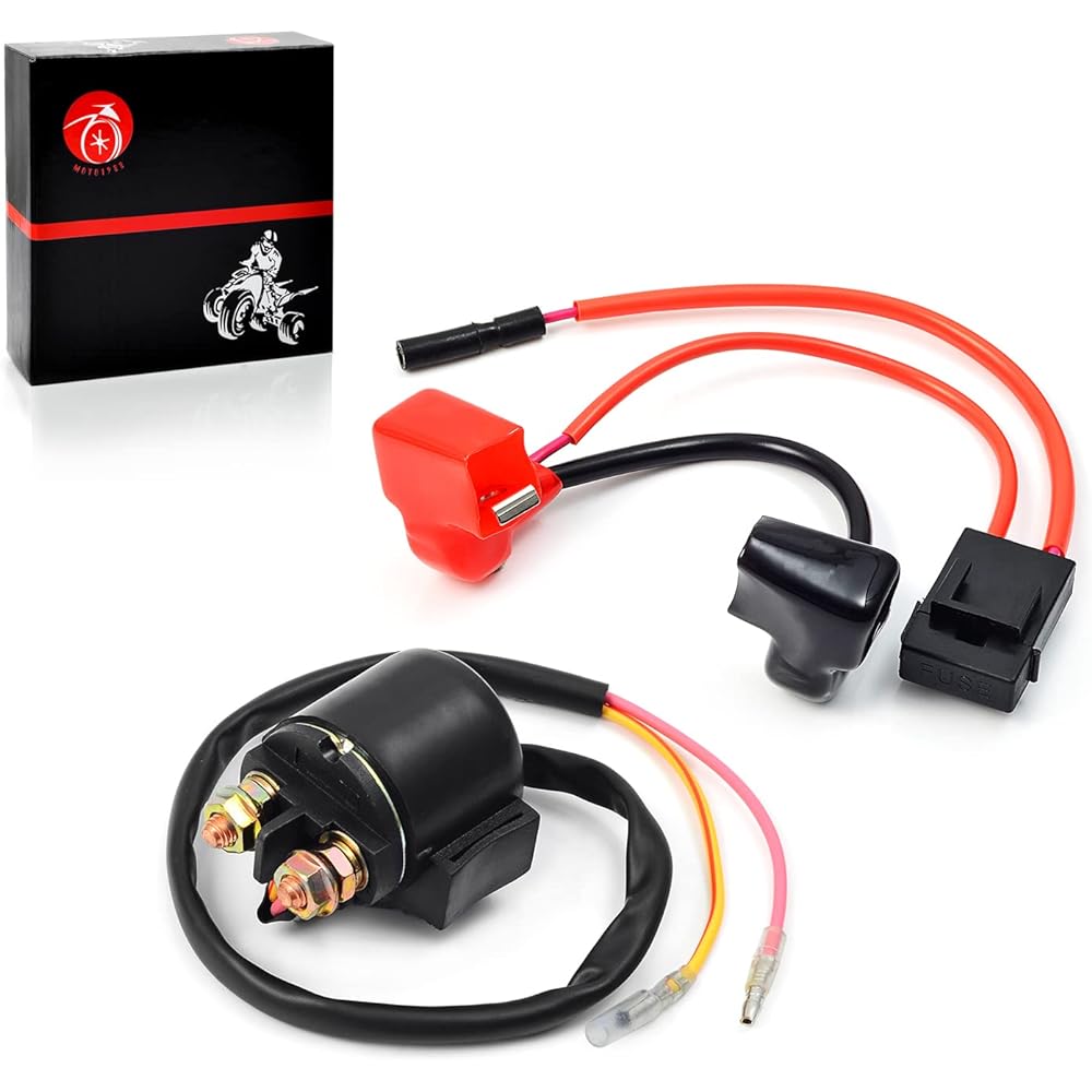 Starter Relay Solenoid & Positive Side Battery Cable for Honda 1999 2000 2001 2002 2003 2004 TRX400EX 400EX 2x4 32401-HN1-010