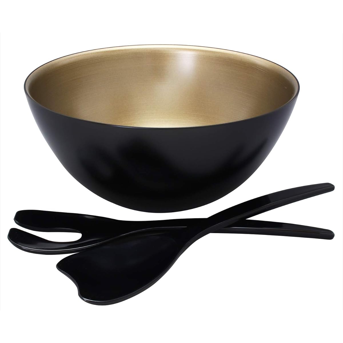 KORINDO Large bowl Kurouchi Gin 23cm Echizen lacquer Ginbrushme salad bowl (with server) EZ051652