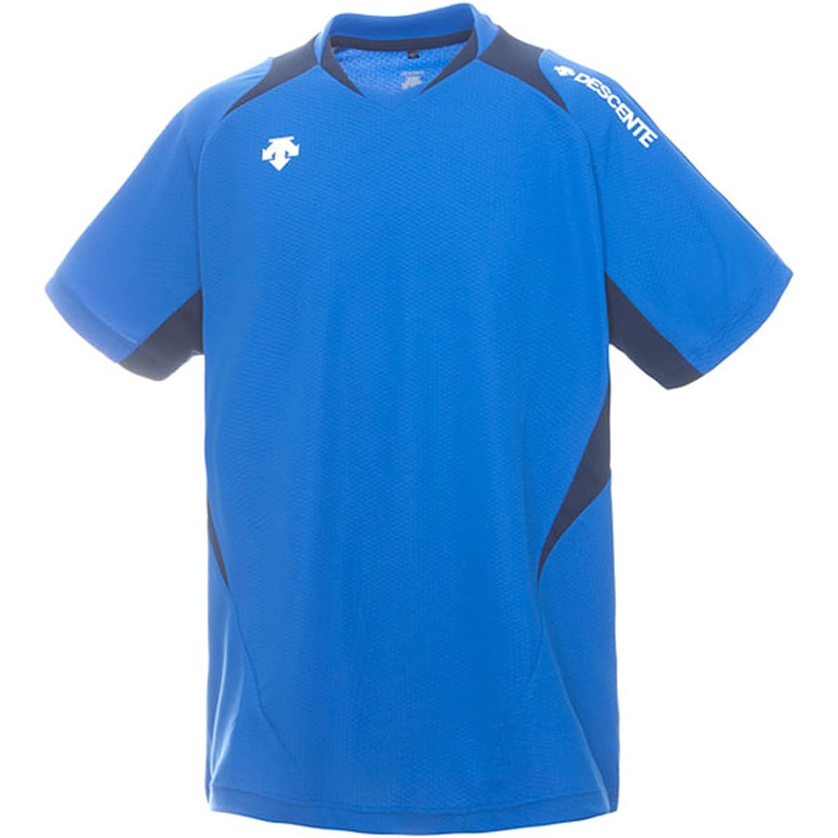 DESCENTE T-Shirt, Short Sleeve Game Shirt, Volleyball Standard, Sweat Absorbent, Quick Drying, Dry Stretch, Unisex, Men's, Women's, Practice, Club Activities, Club