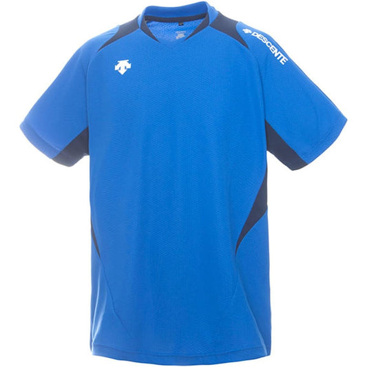 DESCENTE T-Shirt, Short Sleeve Game Shirt, Volleyball Standard, Sweat Absorbent, Quick Drying, Dry Stretch, Unisex, Men's, Women's, Practice, Club Activities, Club