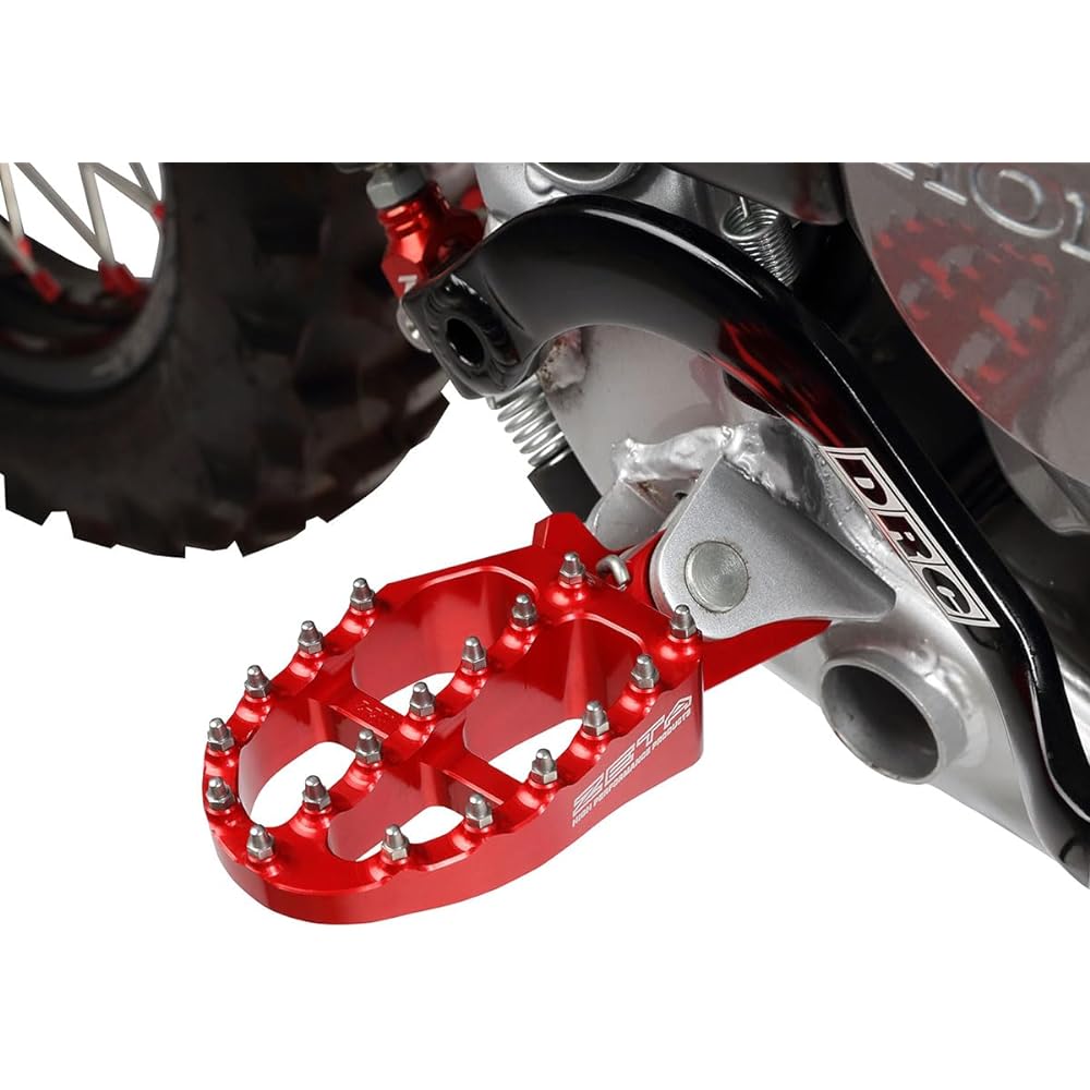 ZETA Aluminum Footpeg Red CRF250L/M/RALLY, Africa Twin, Transalp, CRF/R/RX/X…etc ZE93-1022