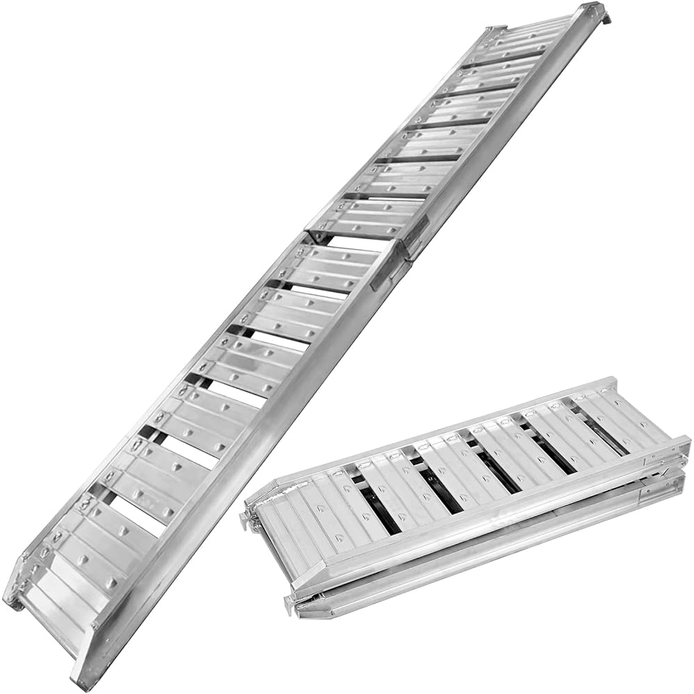 Alice in the Land of Miscellaneous Goods Ladder Rail Folding Bifold Claw Type Hook Lightweight Aluminum Bridge Car Bike Farm Equipment (1)