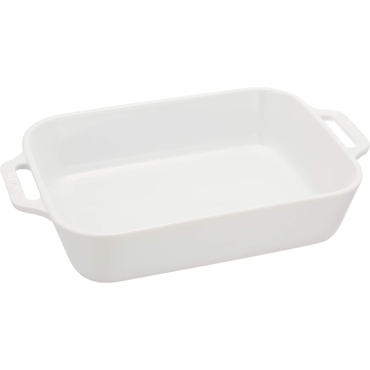 staub "Rectangular Dish White 27 x 20cm" Ceramic Gratin Dish Oven Microwave Safe [Authorized Japanese Product] Dish 40508-593