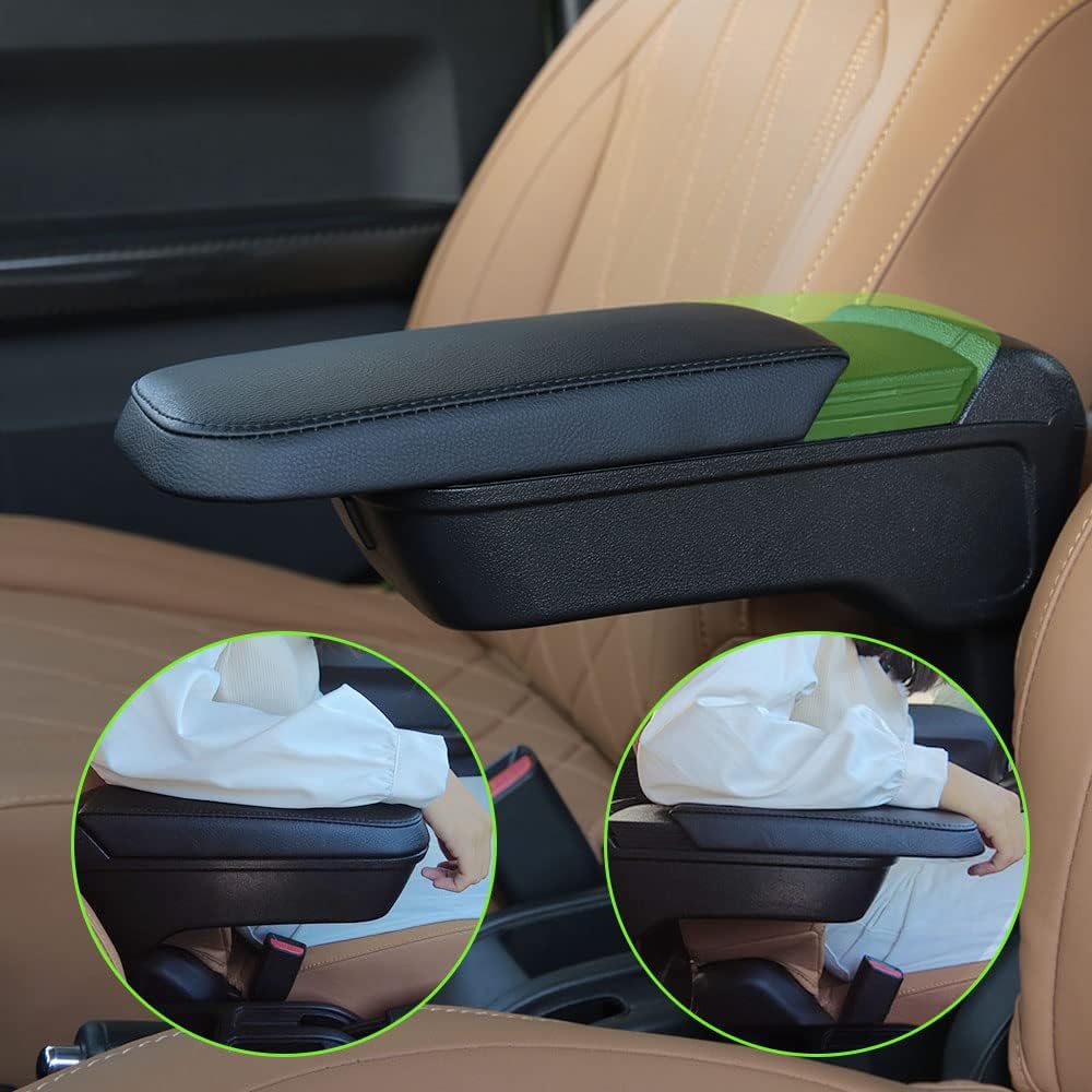 [LFOTPP] Improved Model Suzuki Jimny JB64 JB74 Front Armrest with Drink Holder for Increased Storage Capacity Adjustable Front and Rear Slide Storage Tray for Vehicle Specific Design Parts