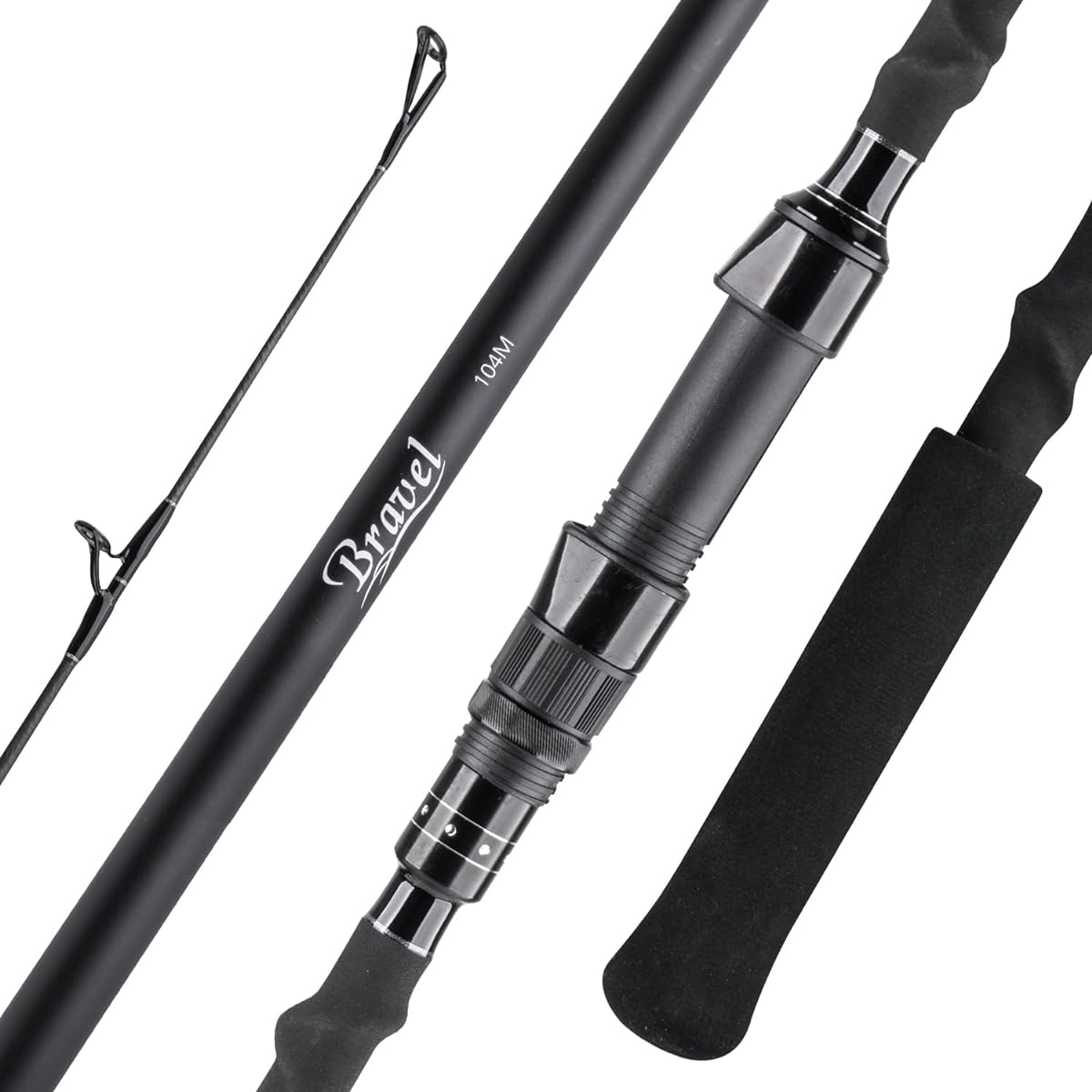 VUONG Shore Jigging Rod Spinning Rod Casting Rod BRAVEL Jigging Rod Fishing Rod Carbon Fishing Rod Lightweight Portable Jigging Model Egging Rod Fishing Gear Fishing Rod Sea Fishing 4 Pieces