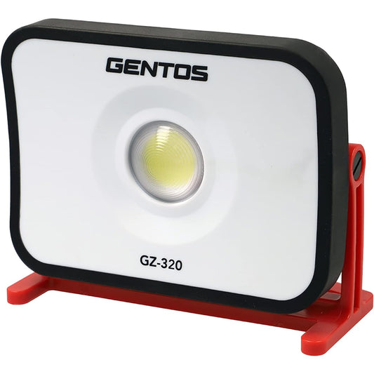 GENTOS Floodlight LED Work Light AC Power/USB Rechargeable (Dedicated Rechargeable Battery) 1700 Lumens Gantz GZ-320 Water Resistant Work Light Outdoor COB Fishing