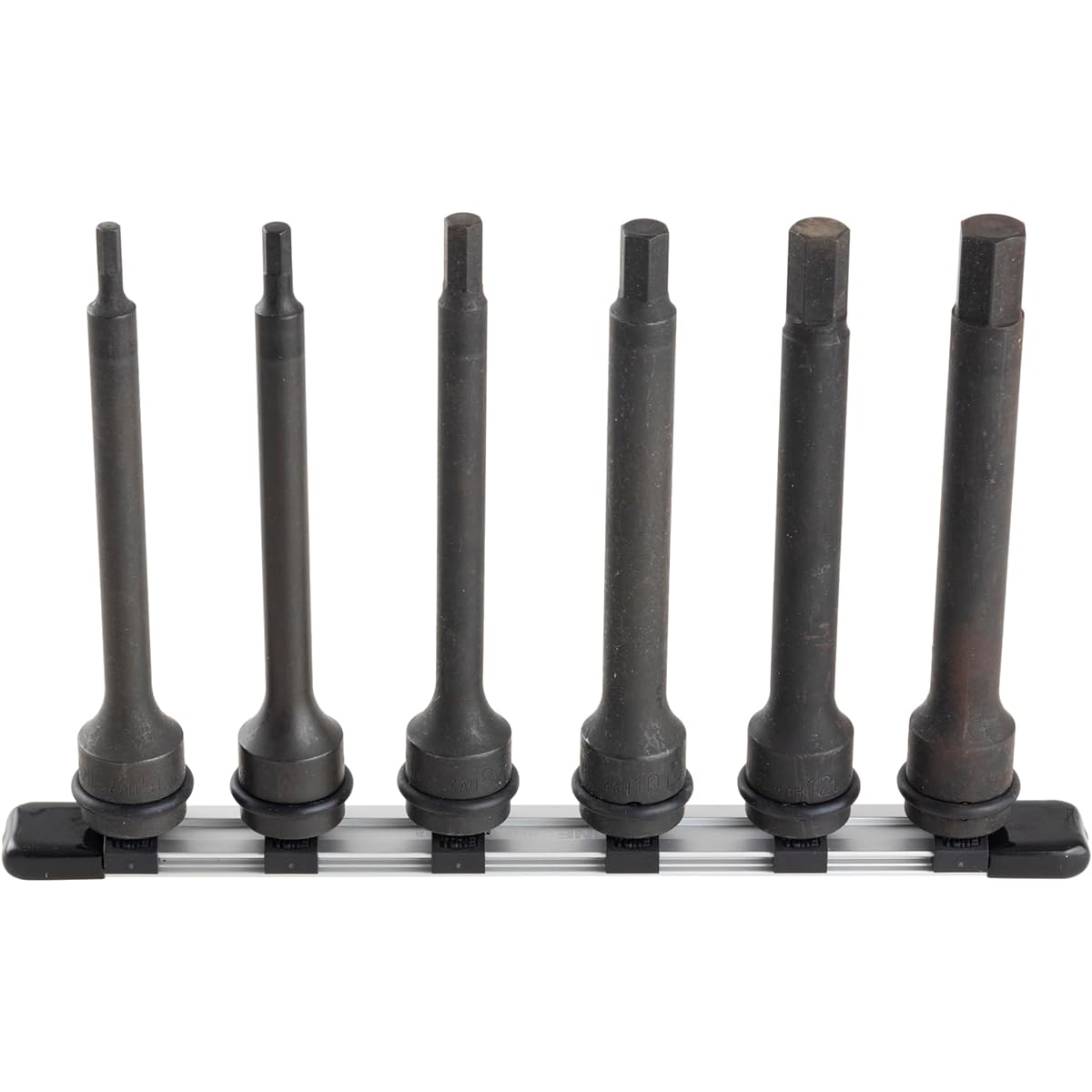 TONE Long hexagon socket set for impact (with holder) HAH406L Drive angle 12.7mm (1/2") Contents 6 items