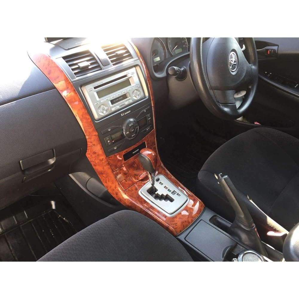 IDT Mini Waist Included 14 Series Corolla Fielder Interior Panel Wood Grain Air Conditioner Shift Console Cover 141 142 144