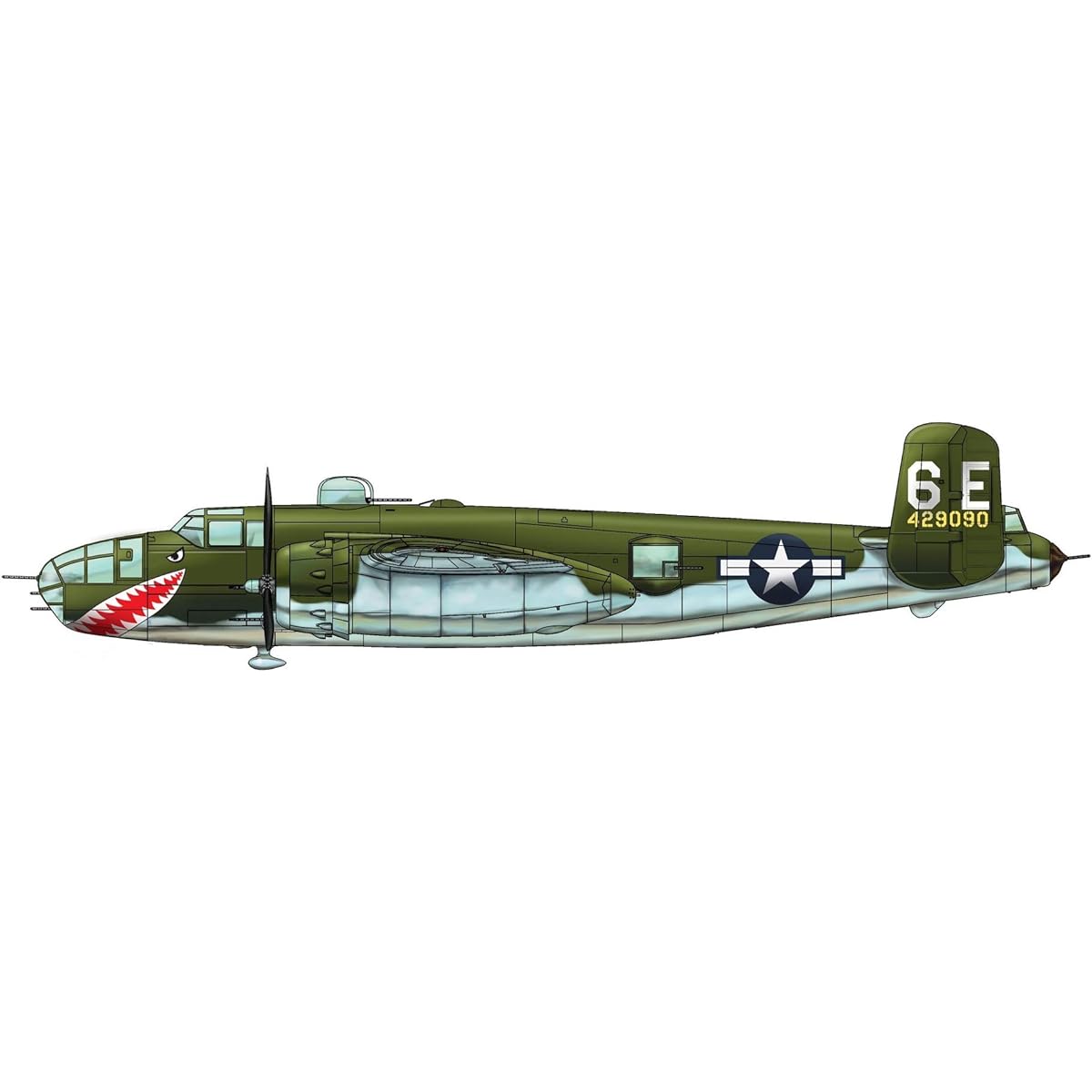 Hong Kong Models 1/32 B-25J Mitchell Glass Nose HKM01E01 Plastic Model