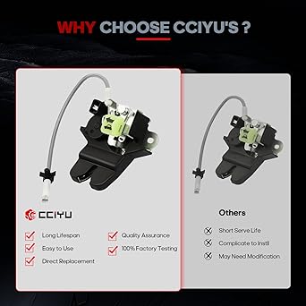 CCIYU Door Latch Lock Actuator Rear Trust KIA Optima 2016 17 18 19 2020 Door Lock Actuator 81230-D4000