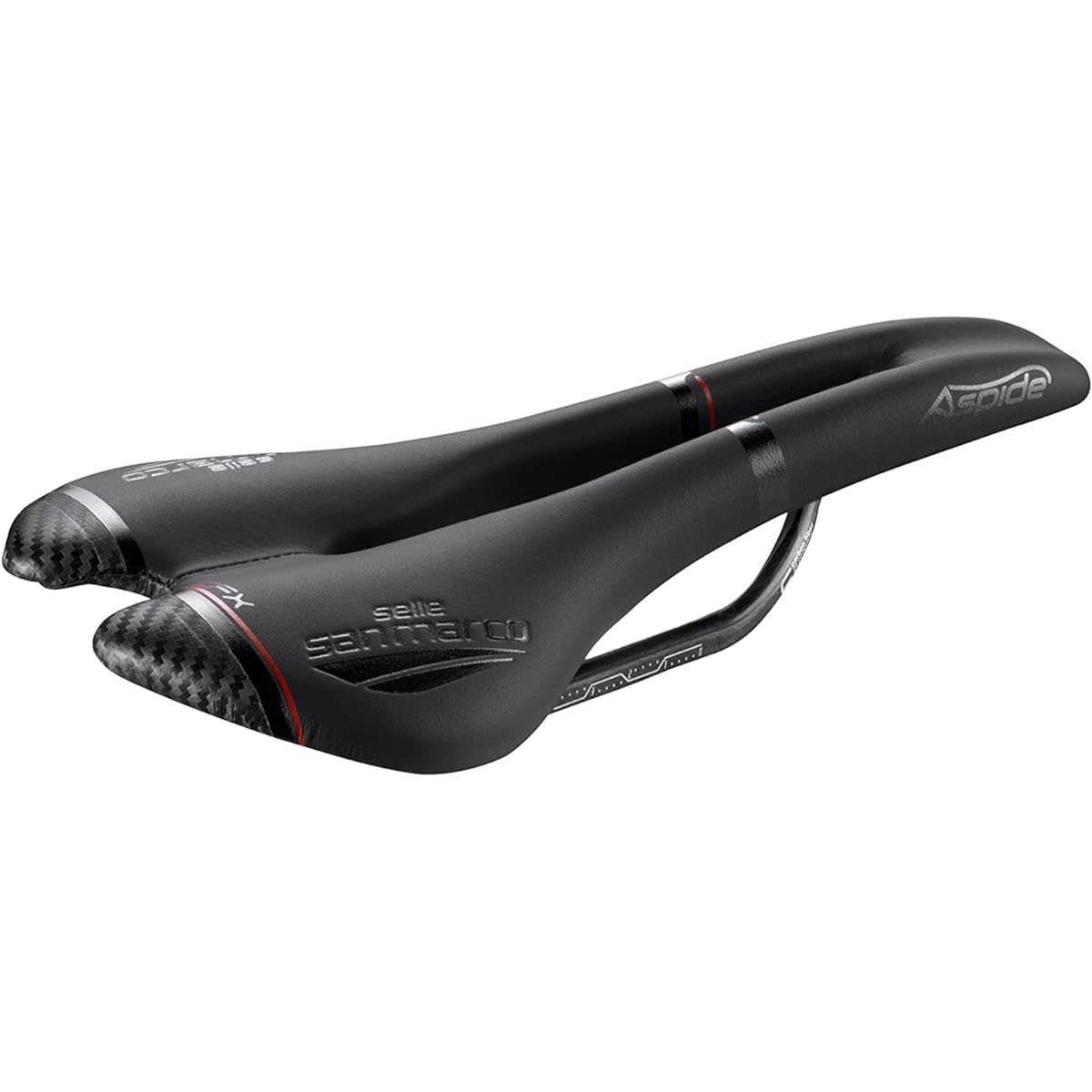 Selle Sanmarco ASPIDE SHORT OPEN-FIT Carbon FX Black