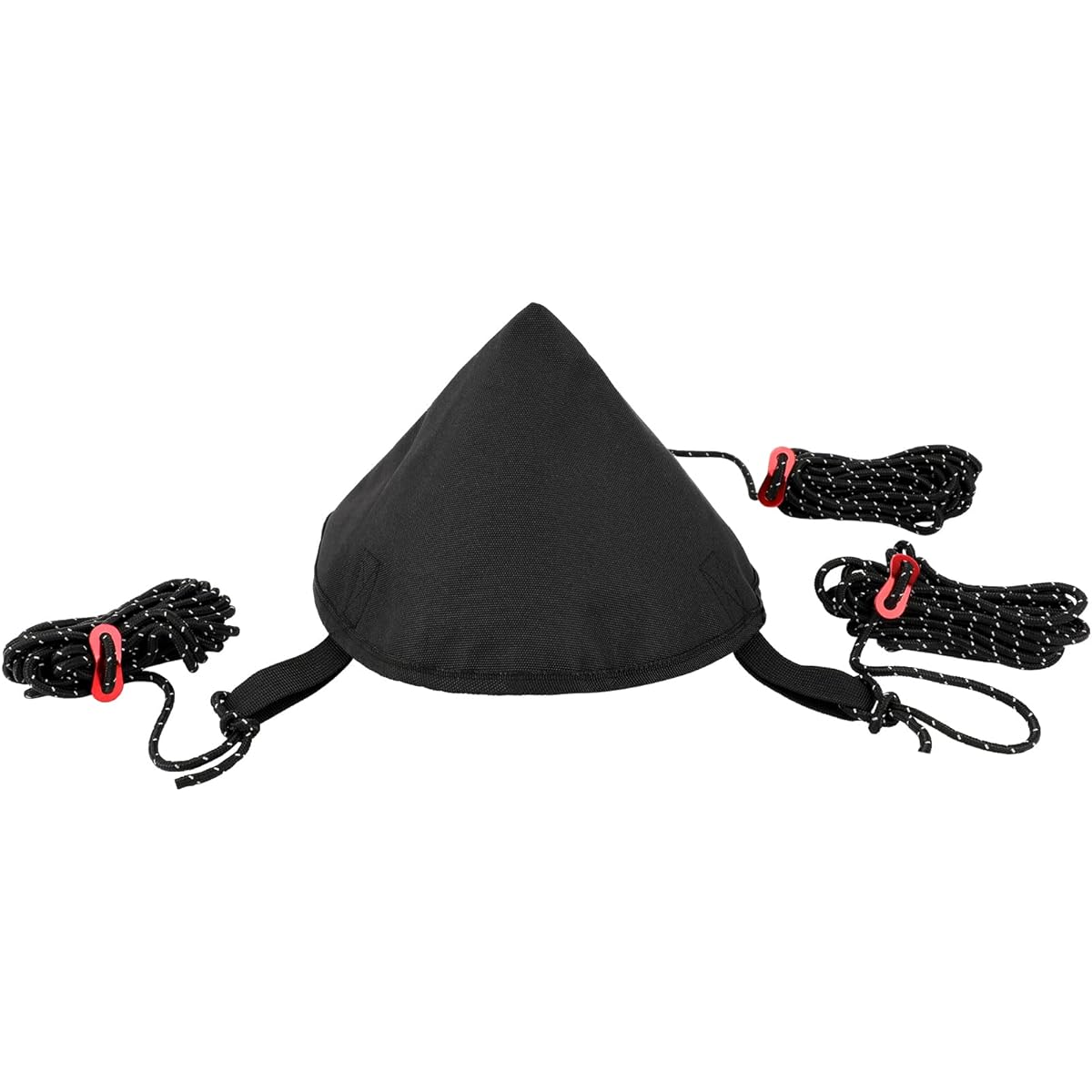KOMCLUB One Pole Tent Tarp Connection Tarp Connection Adapter Tongari Hat Tent Hat Camping Equipment Tarp Connection Tarp Connection Hat Oxford Cloth Flame Retardant Water Repellent Sturdy Durable Carabiner and Rope Included Lightweight Compact Tarp Adap