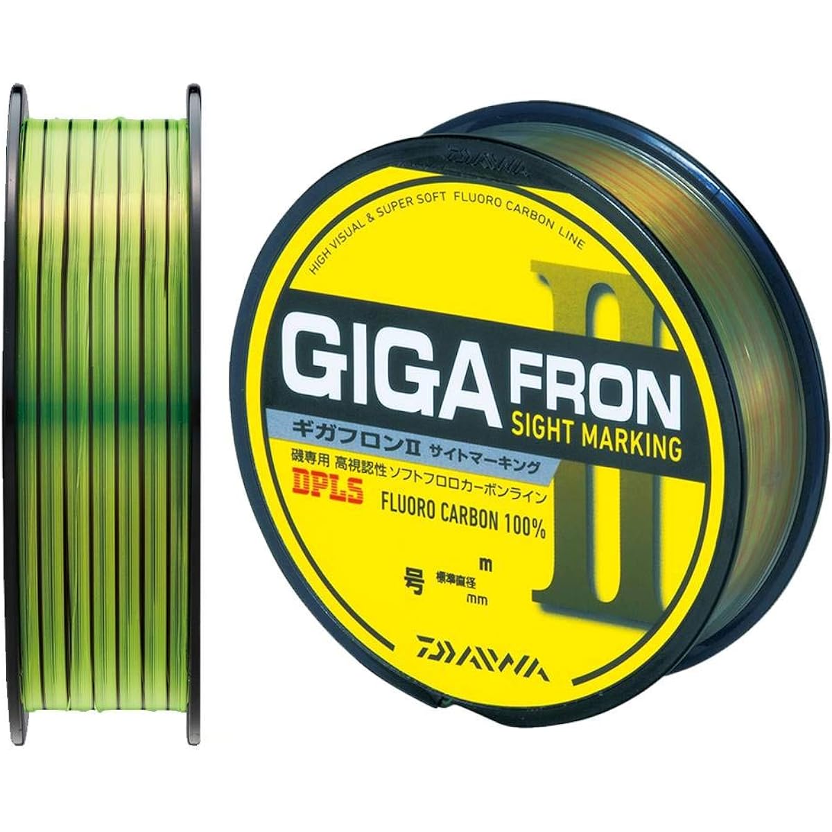 DAIWA Fluoroline Gigaflon 2 No. 1.65-4 170m Site Marking Yellow