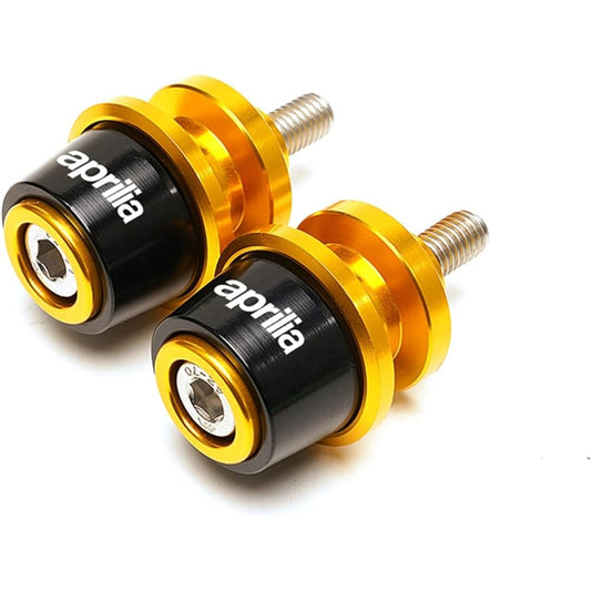 DEMUR Motorcycle CNC Aluminum Swing Arm Spool Stand Screw Slider Fit rs660Tuono 660 2020 2021 Swing Arm Slider Spool (Size : X Gold)