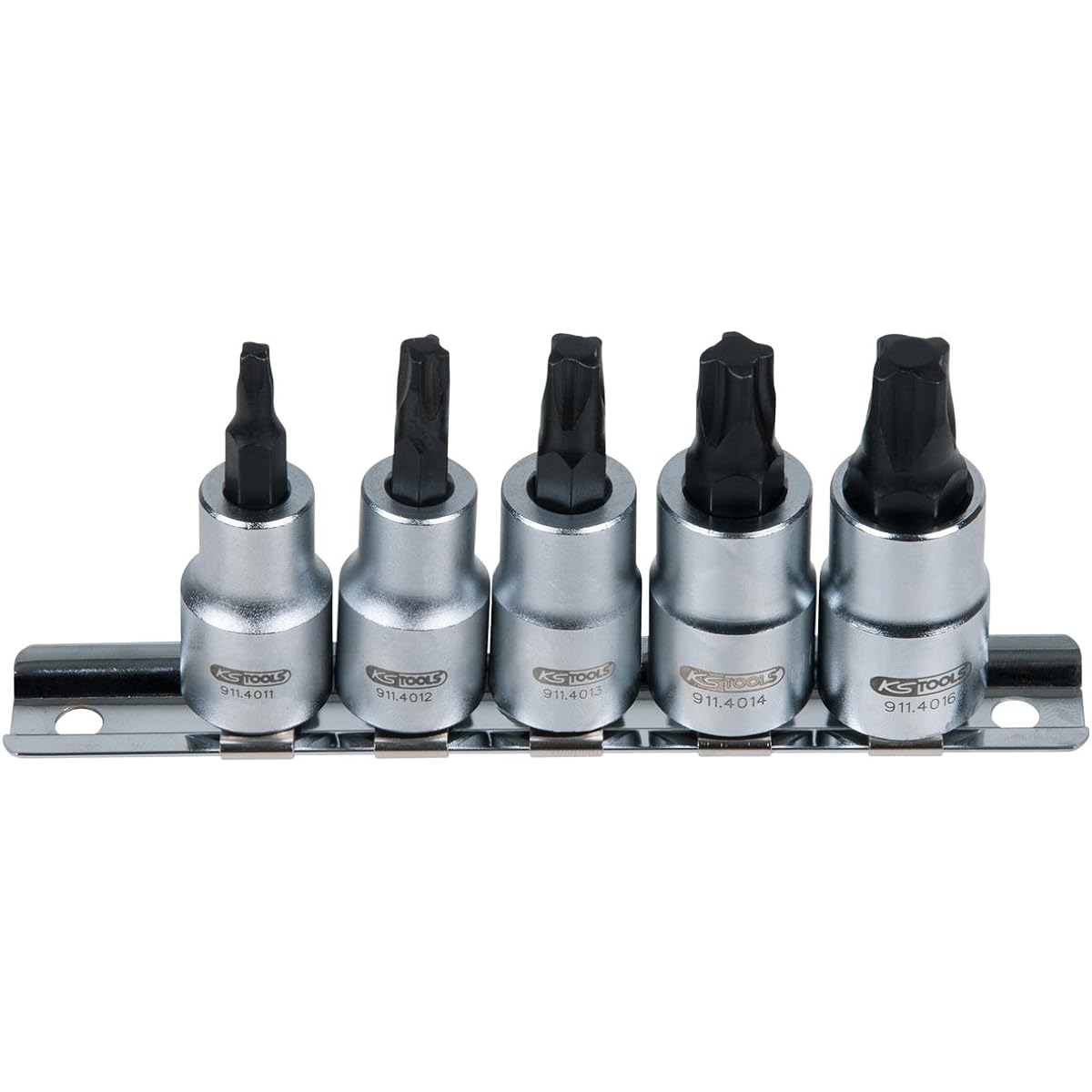 KS TOOLS MTSMORTORq® screws set 3/8" Bit socket set for MTS MORTORq® screws 5 pcs. 911.4010