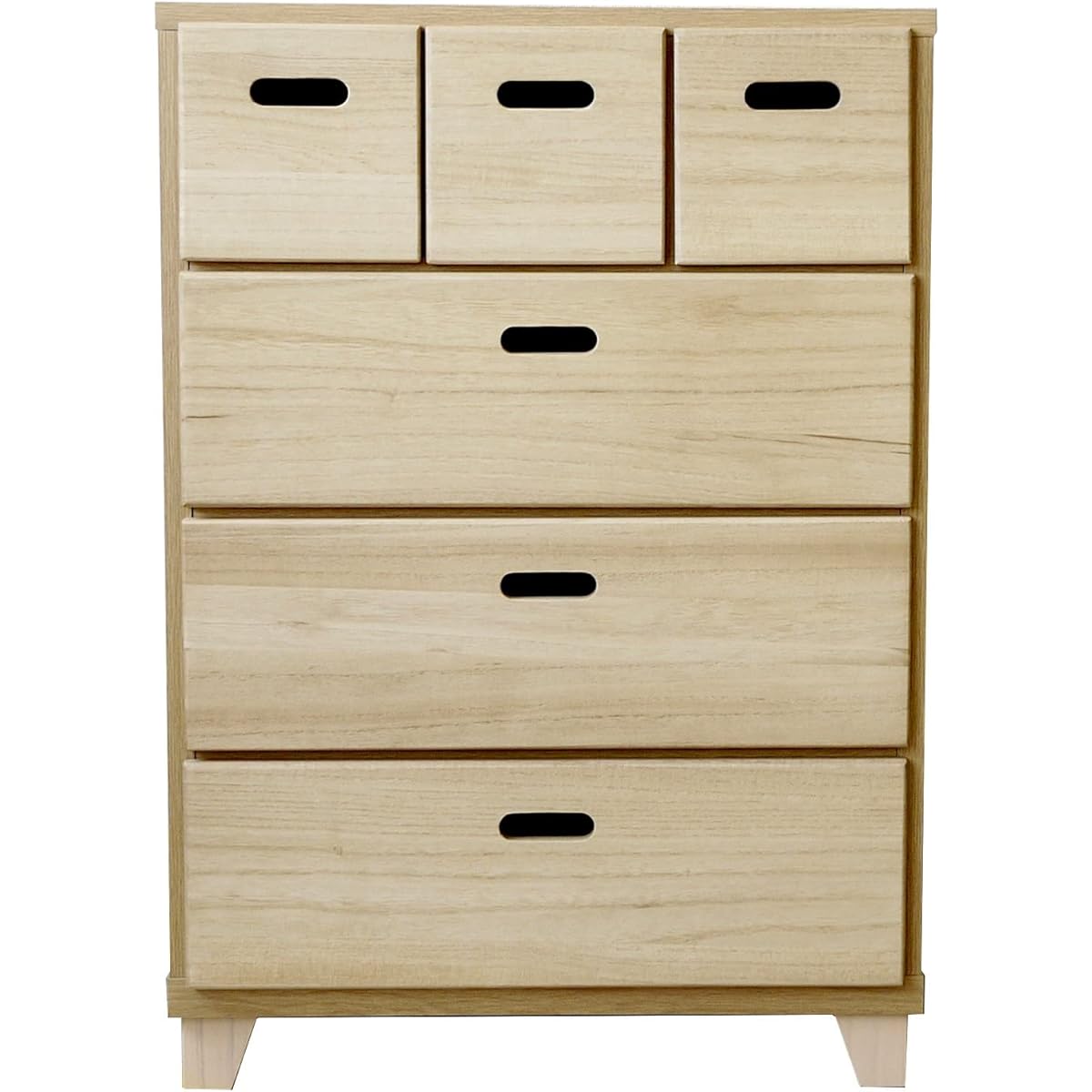 Okawa Furniture nakakei Chest Crest 60cm Width 4 Tiers Natural 246513
