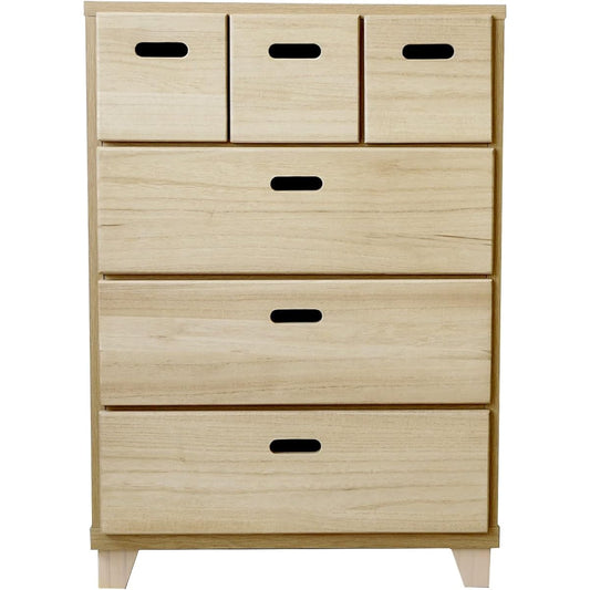 Okawa Furniture nakakei Chest Crest 60cm Width 4 Tiers Natural 246513