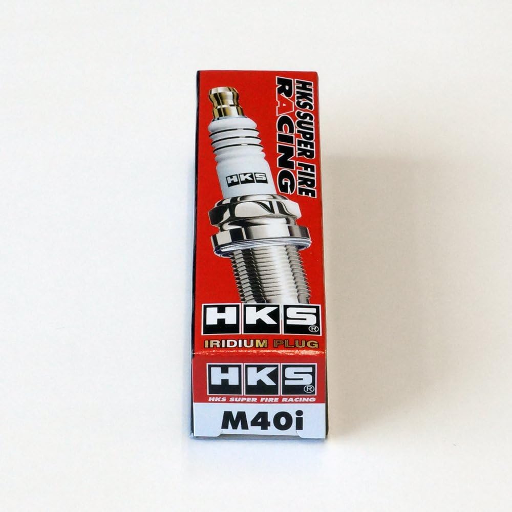 HKS 50003-M40i Superfire Racing Plug, M40i, ISO Type, ?0.6 x 0.7 inches (14 x 19 mm), 0.6 inches (16 mm), Equivalent to NGK8
