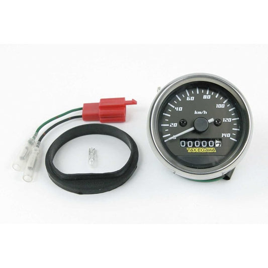 Special Parts TAKEGAWA D Type Black & White Speedometer Monkey/Gorilla/Ape 05-05-0104