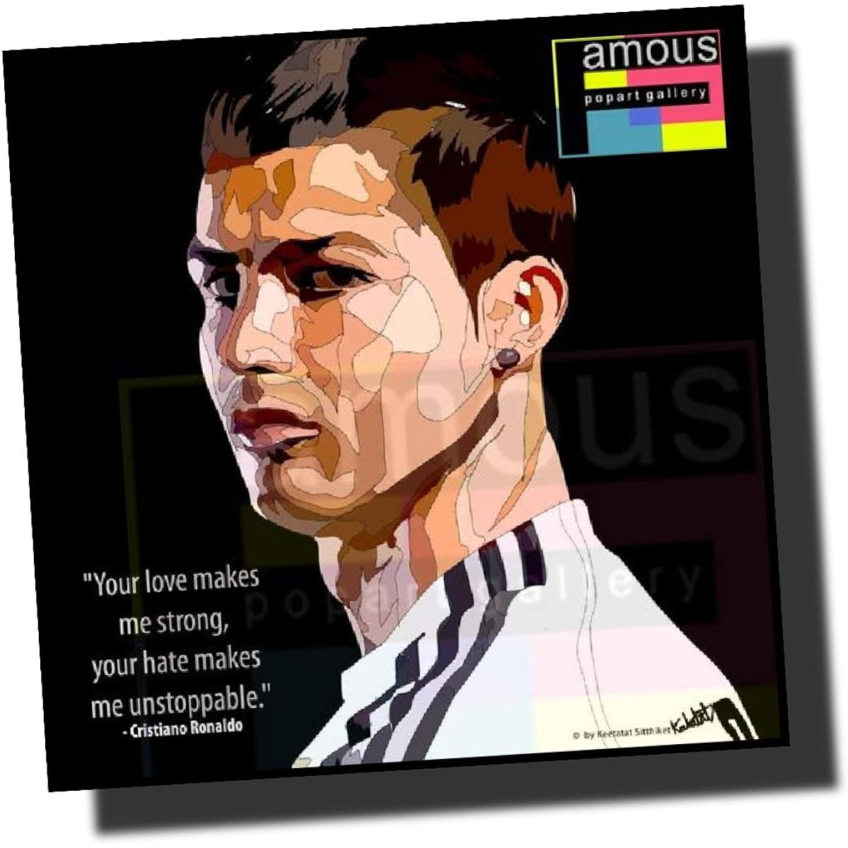 Cristiano Ronaldo Real Madrid Design A Overseas Soccer Art Panel Wooden Wall Hanging Poster Interior Soccer Goods