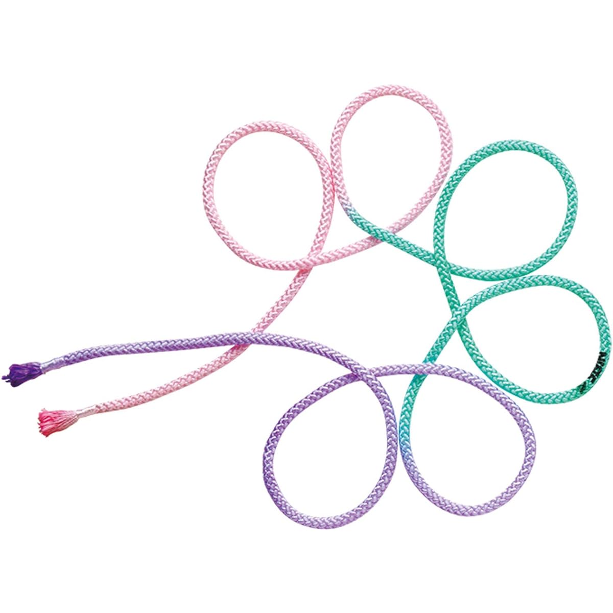 SASAKI Rhythmic Gymnastics Equipment 3 Color Rope Certified by Japan Gymnastics Association Light Pink x Peppermint Green x Lavender M280GF