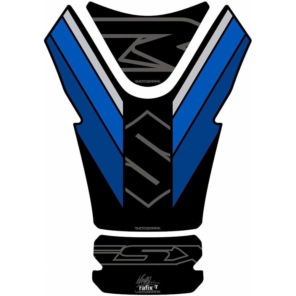 MOTOGRAFIX Tank Pad SUZUKI GSX-R1000 17- Black/Blue MT-TS031KB