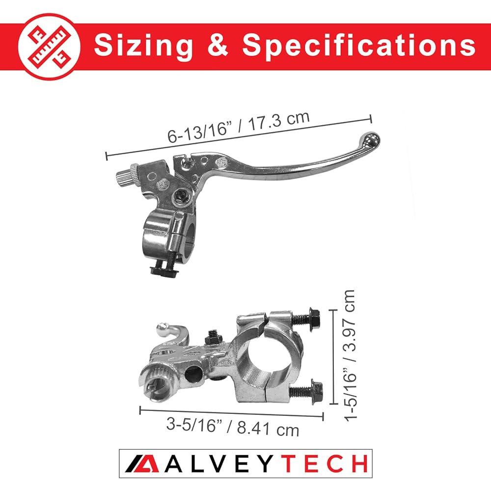 Left brake lever for BAJA Mini Bike MB165 (BAJA HEAT, Mini Baja, Baja Warrior)