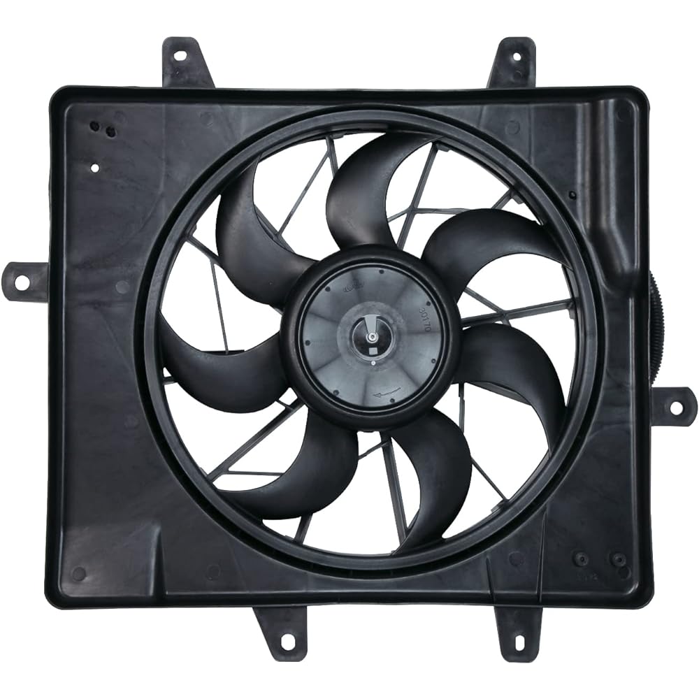 TYC 621240 Cooling Fan ASembri 2006-2010 Chrysler PT Cruiser compatible Black