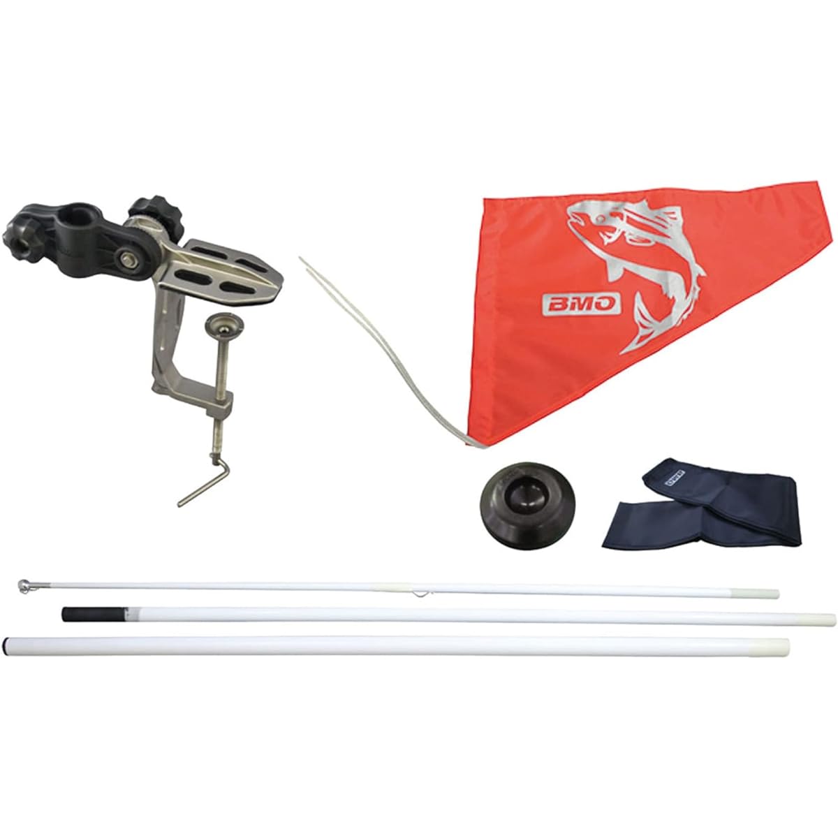 BMO JAPAN Stainless Steel Clamp Flag Pole System 30Z0042 Inflatable Boat Kayak Rubber Boat