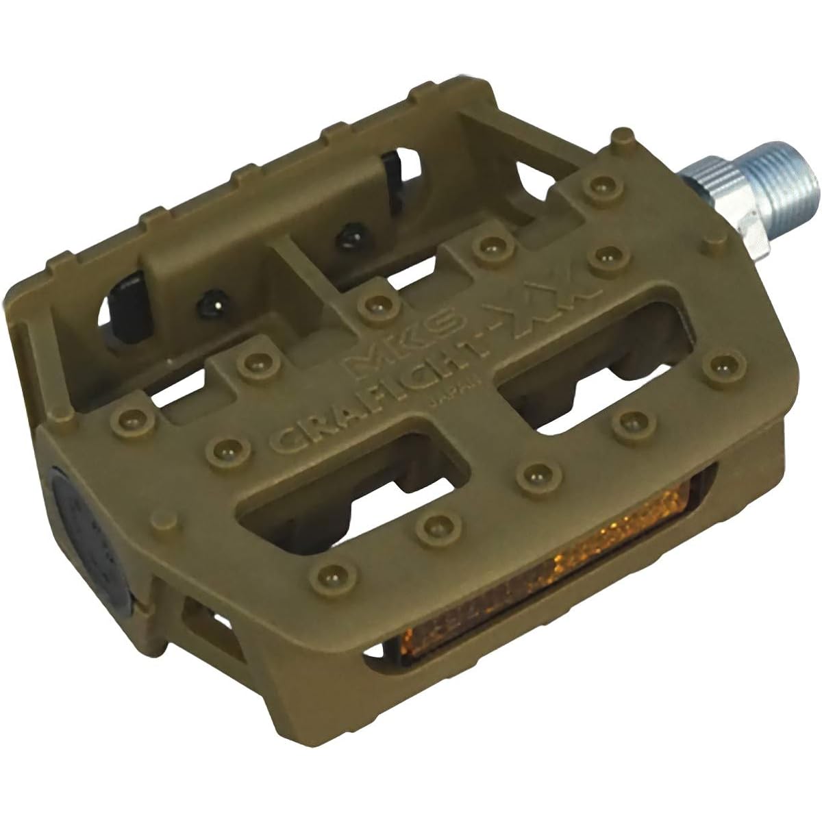 MKS (Mikashima Seisakusho) Bicycle Pedal GRAFIGHT-XX (Graphite-XX) 1/2 inch core khaki