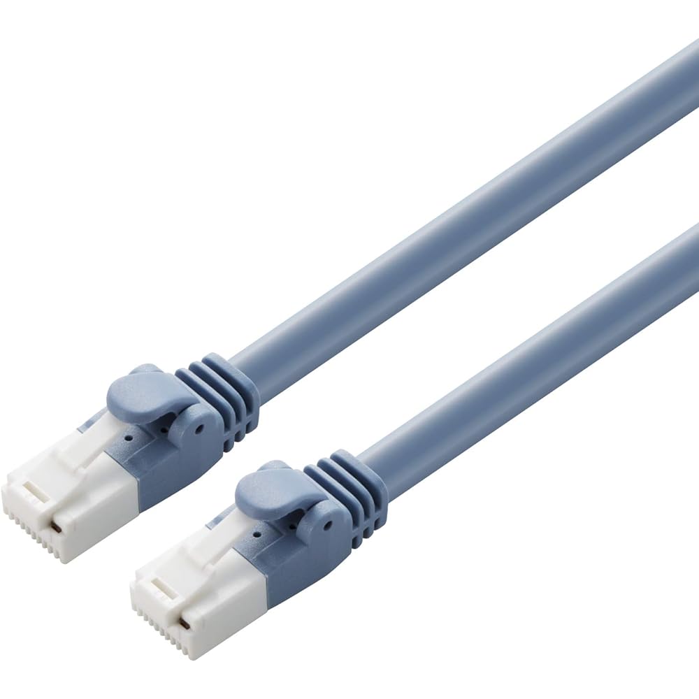 ELECOM LAN Cable CAT6A Compatible 15m Nail Break Prevention Simple Package Compliant with EU RoHS Directive Twisted Wire Blue LD-GPAT/BU15/RS