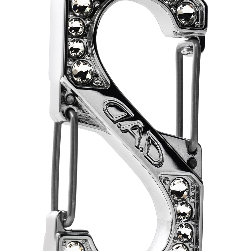 DAD Garcon D.A.D Crystal S-shaped carabiner key ring mini [SB190-01-01] Crystal