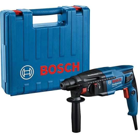 Bosch Professional Hammer Drill (carrying case, side handle, depth gauge included) GBH2-21 Blue
