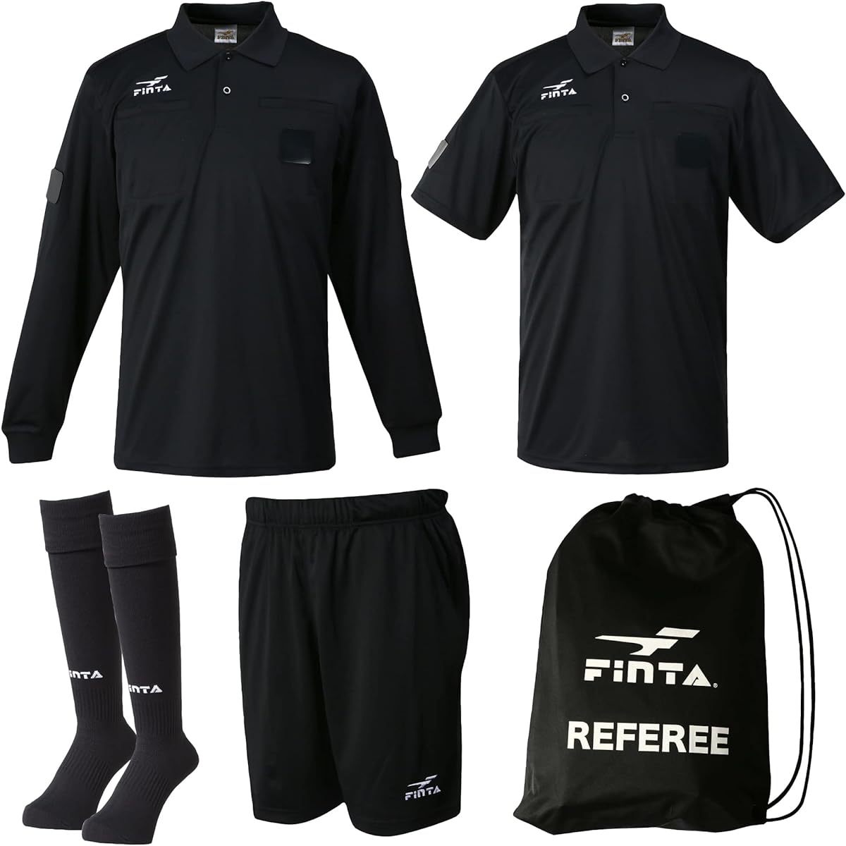 FINTA Soccer Futsal Wear Referee Wear 4 Piece Set Referee Referee Wear