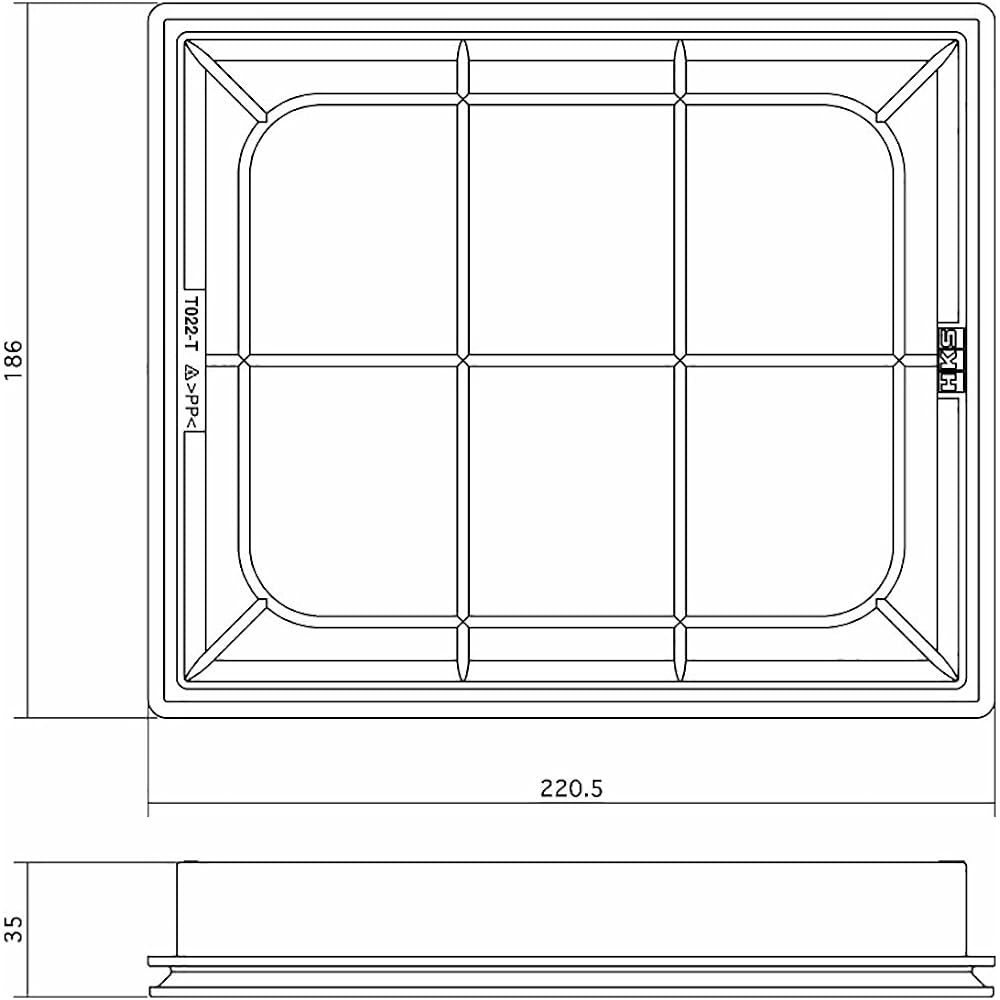 HKS Super Air Filter Harrier AVU65W Prius ZVW30 Prius α ZVW40W,ZVW41W Noah/Voxy ZWR80G 70017-AT122