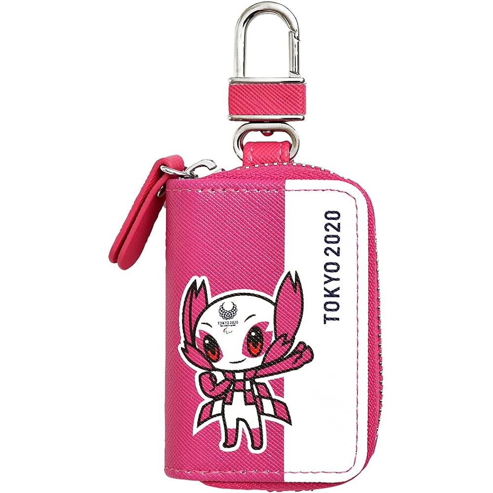 Tokyo 2020 Officially Licensed Product Smart Key Case TK22 Pink Goods Paralympic Mascot SEIWA