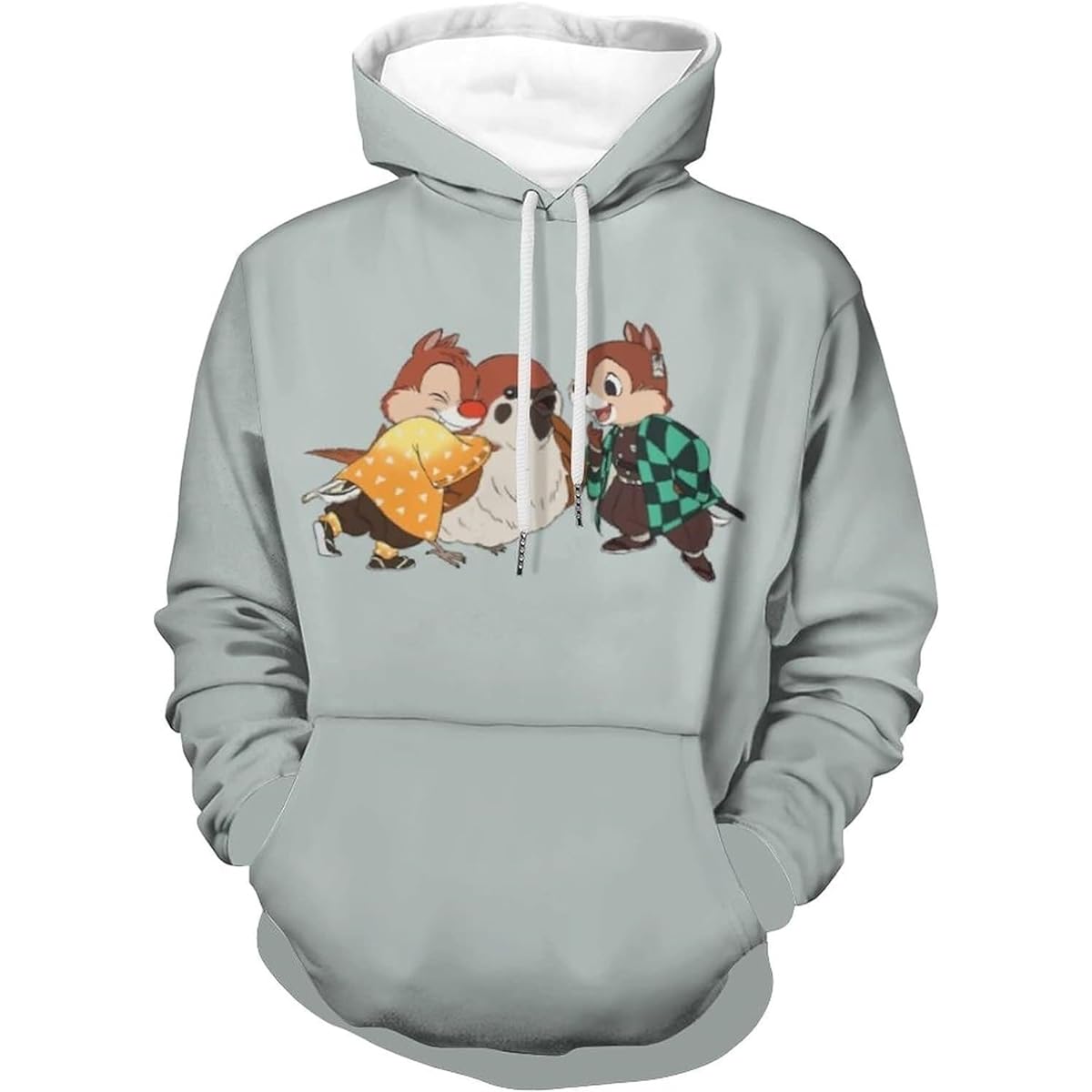 [Pearlona] Hoodie, Over Sweat Top, Hooded, Loose, Matching, Spring, Summer, Women's, Men's, Unisex, Long Sleeve, Stylish, Character, Anime, Cute, Popular, Matching Look