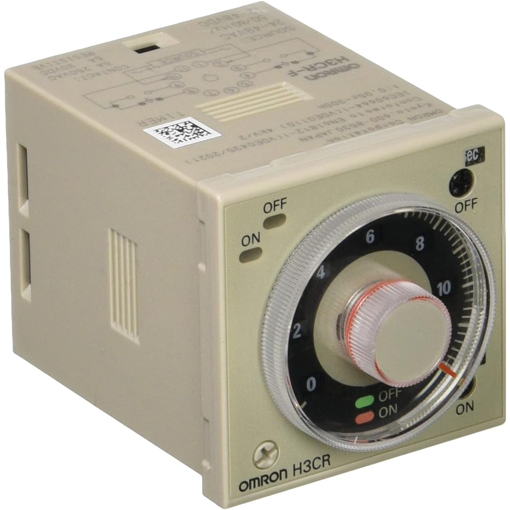 omron solid state timer twin timer 11P socket connection flicker off start (official product model number: H3CR-F AC24-48/DC12-48)