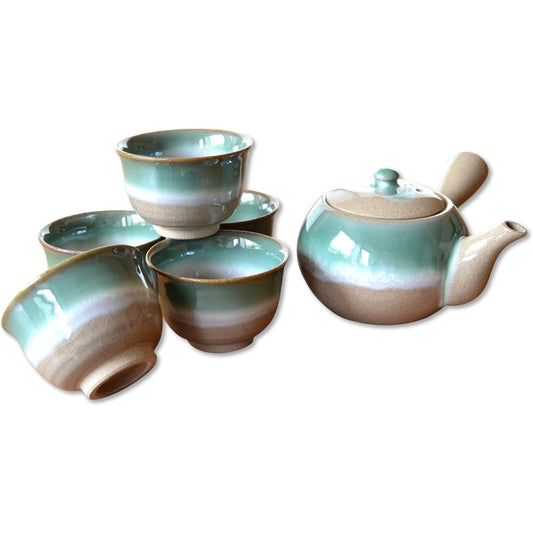 Tea Utensil Set Made in Japan Arita Ware Japanese Tea Stylish Late Autumn U Teapot Tea Utensil Ceramic